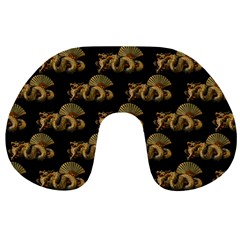 Dragon Motif Print Pattern Travel Neck Pillows by dflcprintsclothing