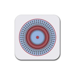 Pattern Design Circular Shape Rubber Coaster (square)  by Pakrebo