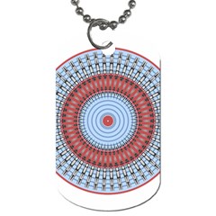 Pattern Design Circular Shape Dog Tag (one Side) by Pakrebo