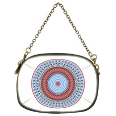 Pattern Design Circular Shape Chain Purse (one Side)