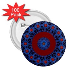 Mandala Pattern Round Ethnic 2 25  Buttons (100 Pack)  by Pakrebo