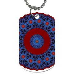 Mandala Pattern Round Ethnic Dog Tag (two Sides) by Pakrebo