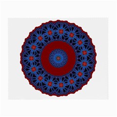 Mandala Pattern Round Ethnic Small Glasses Cloth (2-side) by Pakrebo