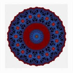 Mandala Pattern Round Ethnic Medium Glasses Cloth (2-side) by Pakrebo