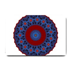 Mandala Pattern Round Ethnic Small Doormat  by Pakrebo