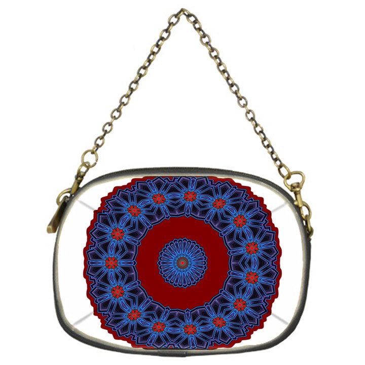 Mandala Pattern Round Ethnic Chain Purse (One Side)