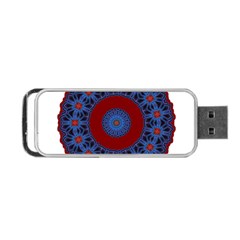 Mandala Pattern Round Ethnic Portable Usb Flash (two Sides) by Pakrebo