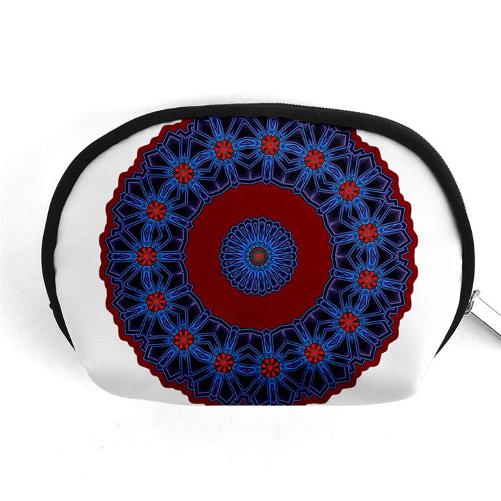 Mandala Pattern Round Ethnic Accessory Pouch (Medium)