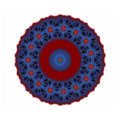 Mandala Pattern Round Ethnic Double Sided Flano Blanket (small)  by Pakrebo