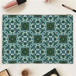 Tenacious Teal Cosmetic Bag (XXL) Back