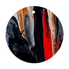 Art Modern Painting Background Ornament (Round)