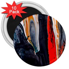 Art Modern Painting Background 3  Magnets (10 pack) 