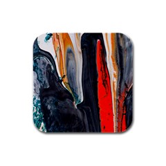 Art Modern Painting Background Rubber Square Coaster (4 pack) 