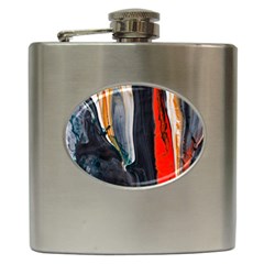 Art Modern Painting Background Hip Flask (6 oz)