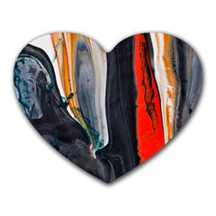 Art Modern Painting Background Heart Mousepads