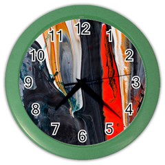 Art Modern Painting Background Color Wall Clock