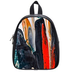 Art Modern Painting Background School Bag (Small)