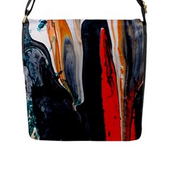 Art Modern Painting Background Flap Closure Messenger Bag (L)