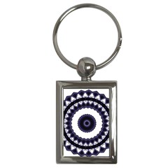 Design Mandala Pattern Circular Key Chains (rectangle)  by Pakrebo