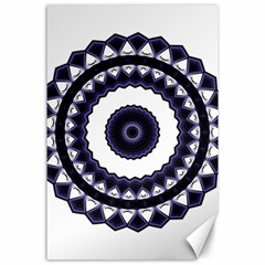 Design Mandala Pattern Circular Canvas 24  X 36  by Pakrebo