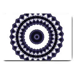 Design Mandala Pattern Circular Large Doormat  by Pakrebo