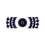 Design Mandala Pattern Circular Satin Scarf (Oblong) Front