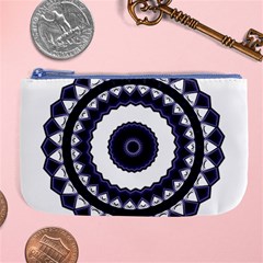 Design Mandala Pattern Circular Large Coin Purse by Pakrebo