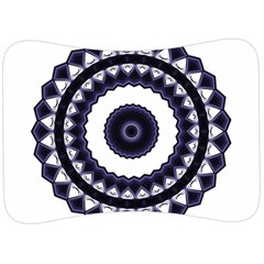 Design Mandala Pattern Circular Velour Seat Head Rest Cushion by Pakrebo