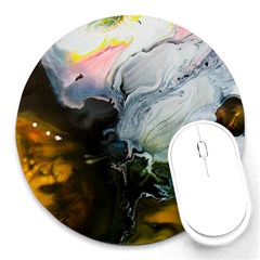 Art Abstract Painting Round Mousepads by Pakrebo