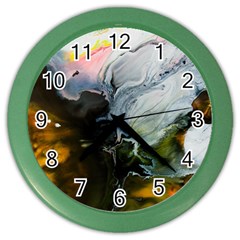 Art Abstract Painting Color Wall Clock by Pakrebo