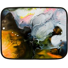 Art Abstract Painting Fleece Blanket (mini) by Pakrebo