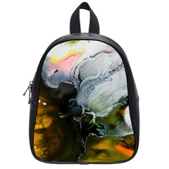 Art Abstract Painting School Bag (small) by Pakrebo