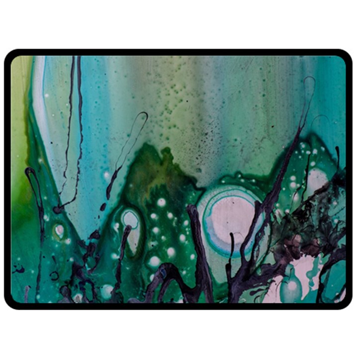 Abstract Art Modern Surreal Fleece Blanket (Large) 