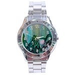 Abstract Art Modern Surreal Stainless Steel Analogue Watch Front