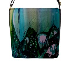 Abstract Art Modern Surreal Flap Closure Messenger Bag (L)