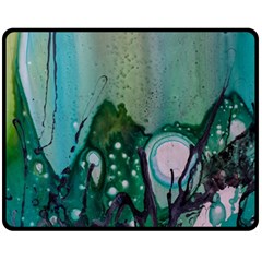 Abstract Art Modern Surreal Double Sided Fleece Blanket (Medium) 