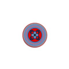 Design Circular Aztec Symbol 1  Mini Buttons by Pakrebo