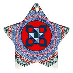 Design Circular Aztec Symbol Ornament (star)