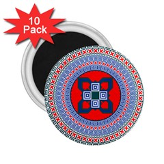 Design Circular Aztec Symbol 2 25  Magnets (10 Pack)  by Pakrebo