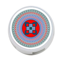 Design Circular Aztec Symbol 4-port Usb Hub (two Sides) by Pakrebo