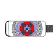 Design Circular Aztec Symbol Portable Usb Flash (two Sides) by Pakrebo