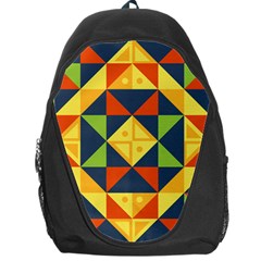 Background Geometric Color Backpack Bag