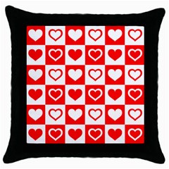 Background Card Checker Chequered Throw Pillow Case (black) by Pakrebo