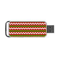 Christmas Paper Scrapbooking Pattern Portable Usb Flash (two Sides) by Pakrebo