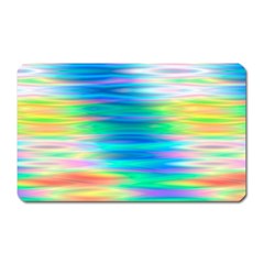 Wave Rainbow Bright Texture Magnet (rectangular) by Pakrebo