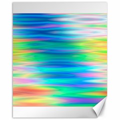 Wave Rainbow Bright Texture Canvas 16  X 20  by Pakrebo