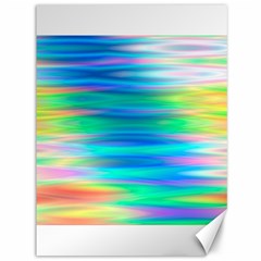 Wave Rainbow Bright Texture Canvas 36  X 48  by Pakrebo