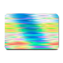 Wave Rainbow Bright Texture Small Doormat  by Pakrebo