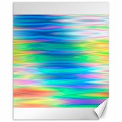 Wave Rainbow Bright Texture Canvas 11  X 14  by Pakrebo