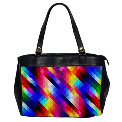 Abstract Background Colorful Pattern Oversize Office Handbag by Pakrebo